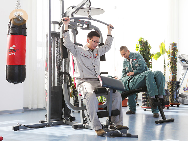 健身しています。 